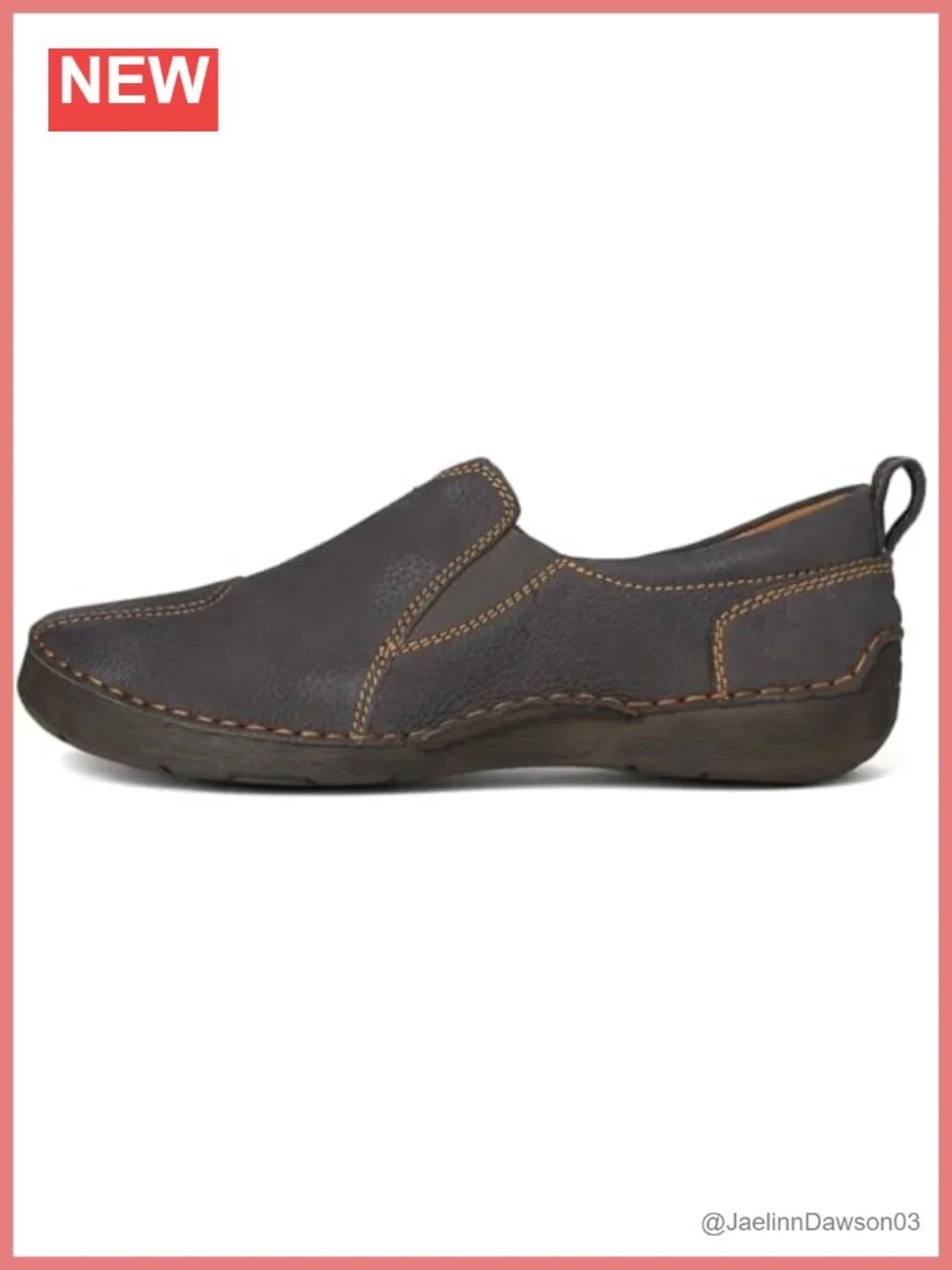 Leather Hand-Sewn Slip-On Loafers with Removable Insole